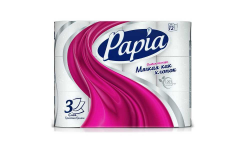 бумага туал.PAPIA белая 3 сл 12шт