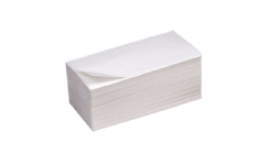 Полотенца листовые бумажные (25г) 100%целлюлоза ZZукл. (Vслож) 1сл. 200л, Упак./25шт
